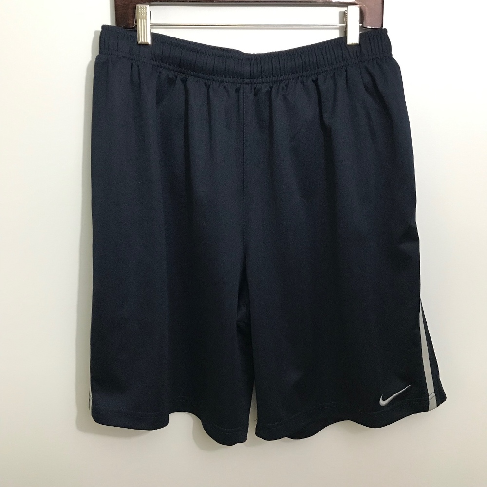 Nike Men's Athletic Shorts Navy & Silver sz XL